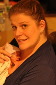 First time holding Landon