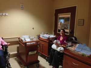 First tornado!  Moving all the babies into a secure hallway was a big ordeal. 